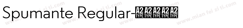Spumante Regular字体转换